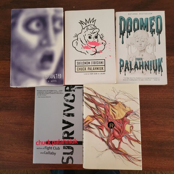Lot Of 5 Chuck Palahniuk Books Hardcover and Paperback Mix - Picture 1 of 9